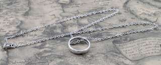 COOL LORD OF THE RINGS LOTR SILVER The one Ring FREE CHAIN Free  