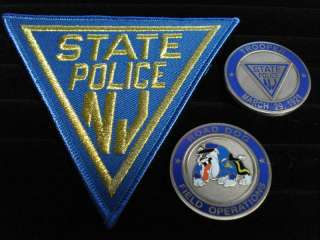 NEW JERSEY STATE POLICE CHALLENGE COIN & PATCH SET  