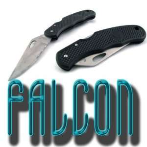 Falcon Swift Black Pocket Folding Knife Blade Knives  