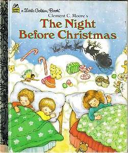 THE NIGHT BEFORE CHRISTMAS (LITTLE GOLDEN BOOK, 1987  