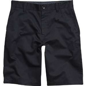   Pinstripe Mens Short Casual Wear Pants   Black Pinstripe / Size 44