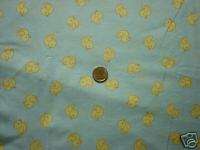 Little Yellow Ducks on Pale Blue   1 Yd Cotton Fabric  