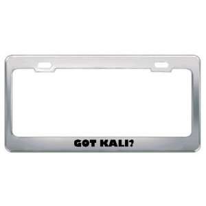  Got Kali? Girl Name Metal License Plate Frame Holder 