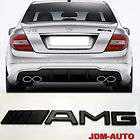 3D AMG Matts Black Sticker Emblem Mercedes Benz JDM Auto Trunk SLK OE 