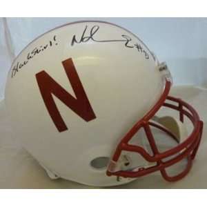   Hand Signed Nebraska Cornhuskers Full Size Helmet with Blackshirt