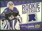 JONATHAN BERNIER 07/08 AUTHENTIC GAME USED ROOKIE JERS
