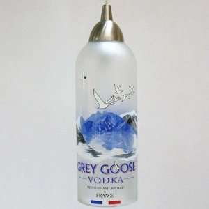    Grey Goose 1.75 Liter Repurposed Bottle Pendant