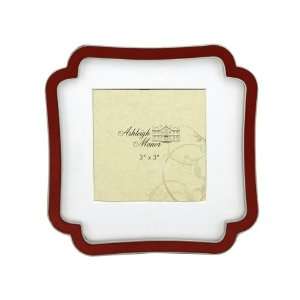  Ashleigh Manor 3 by 3 Inch Octagon Frame, Red