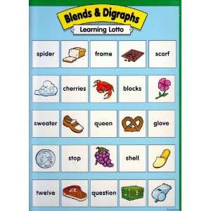  Blends and Digraphs (Learning Lotto) Game 