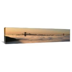 San Francisco Skyline in the Clouds   Gallery Wrapped Canvas   Museum 