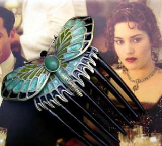 TITANIC MOVIE BUTTERFLY COMB HAND MADE ELEGANT REPLICA  