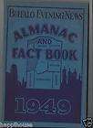 1949 Buffalo NY Evening News Almanac and Fact Book / Illustrated