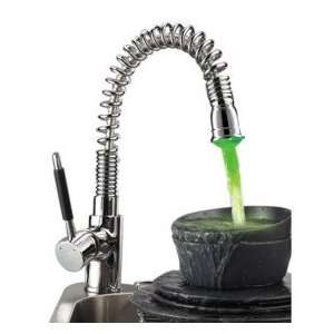   Spring Kitchen Faucet with Color Changing LED Light