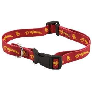  USC Trojans Cardinal Adjustable Pet Collar (Medium) Pet 