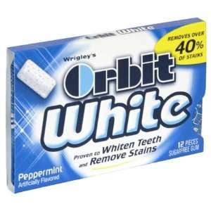 Orbit White Peppermint Sugar Free Gum Grocery & Gourmet Food