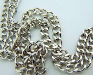  Stainless Steel Heavy Endless Curb Chain For Saint Medals or Crosses