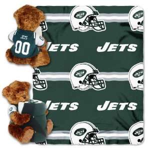  BSS   New York Jets NFL Huggy Bear with Throw Combo 