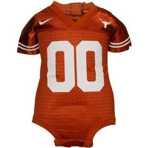 Texas Longhorns Infant Burnt Orange Football Jersey Creeper (18 Months 
