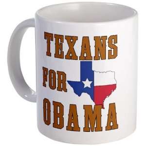  Texans for Obama Texas Mug by 