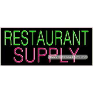 Restaurant Supply Neon Sign (13H x 32L x 3D)  Grocery 