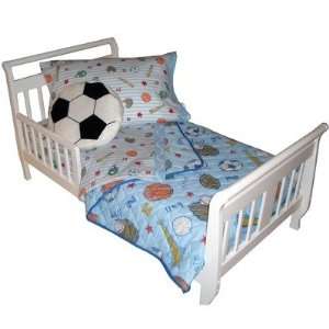  Crayola Sports Toddler Bed Set 4 Piece bedding Baby