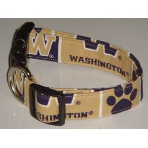  NCAA University of Washington Huskies Gold Large 1 Dog 