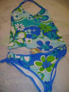 NWT crazy8 mod daisy tankini swim suit bathing girls 14  