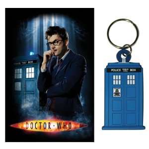  Doctor Who   TV Show Poster & Rubber Keychain Set (The Doctor 
