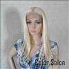   Synthetic Hair LACE FRONT FULL WIGS GLUELESS HEAT SAFE Off Black 92#1B