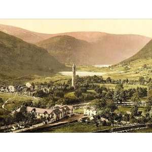 Vintage Travel Poster   Glendalough. County Wicklow Ireland 24 X 18.5