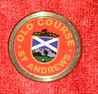 Old Course St. Andrews Red Golf Marker  