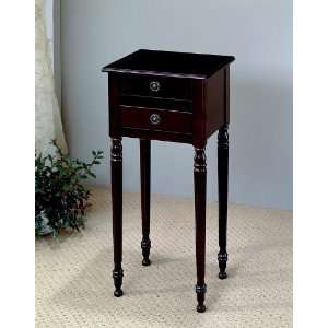  Traditional Telephone Side Table With Two Storage Drawers 
