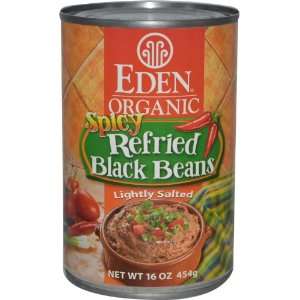 Organic Spicy Refried Black Beans, 16 oz (454 g)  Grocery 