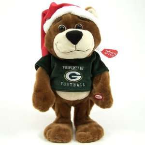   GREEN BAY PACKERS DANCING CHRISTMAS TEDDY BEAR TOY