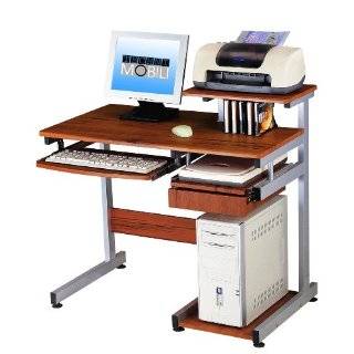 Techni Mobili Complete Media Computer Desk, Woodgrain, 38 Inch W by 22 