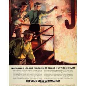   Ad Republic Alloy Steel Corporation Paul Geroink   Original Print Ad