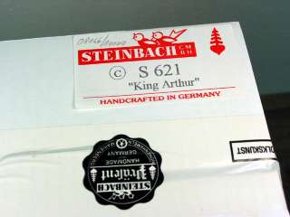 Steinbach Nutcracker King Arthur S621   very rare NEW  