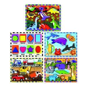  Chunky Puzzles (Set of 5) Toys & Games