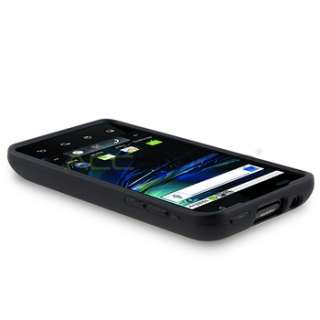 Black/Clear Hard+Soft TPU Skin Case For T Mobile LG G2x US Seller 