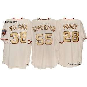    Giants Youth Gold Customized Jerseys (Sale)