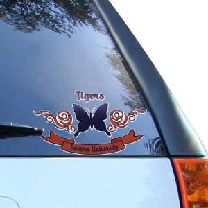   Tigers Navy Blue Orange 10 Butterfly Car Decal