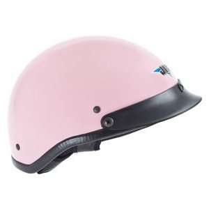    Extra Large DOT Pink Motorcycle Beanie Half Helmet Automotive