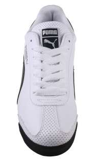 Puma Mens Shoes Roma PSO White Black Silver 353361 03  