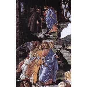   Temptation of Christ detail 1, By Botticelli Sandro 