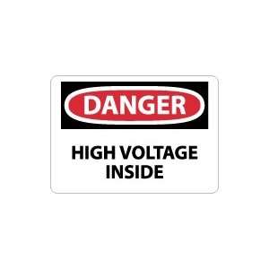    OSHA DANGER High Voltage Inside Safety Sign