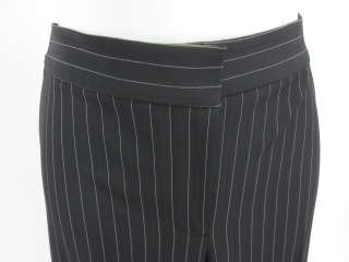 TAHARI Black White Pinstripe Bootcut Dress Pants Sz 8  