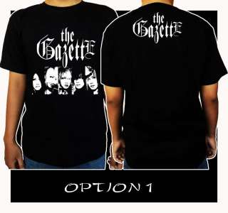 New the Gazette Gazeto Japan Rock Logo Black T shirt  