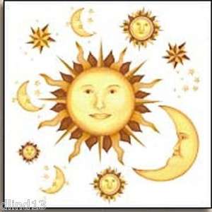 Tatouage Celestial   Sun, Moon Stars Mural  