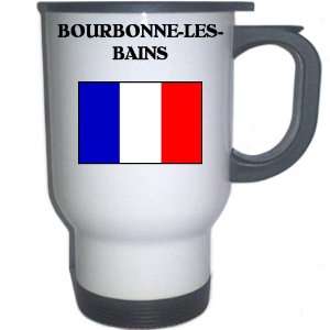  France   BOURBONNE LES BAINS White Stainless Steel Mug 