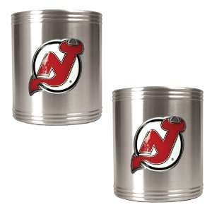  New Jersey Devils 2pc Stainless Steel Can Holder Set 